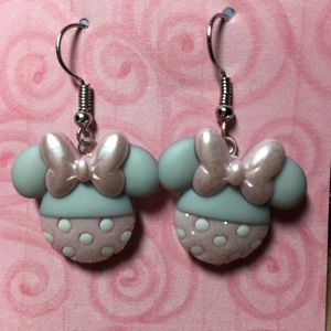 Bling Mouse pink earrings
